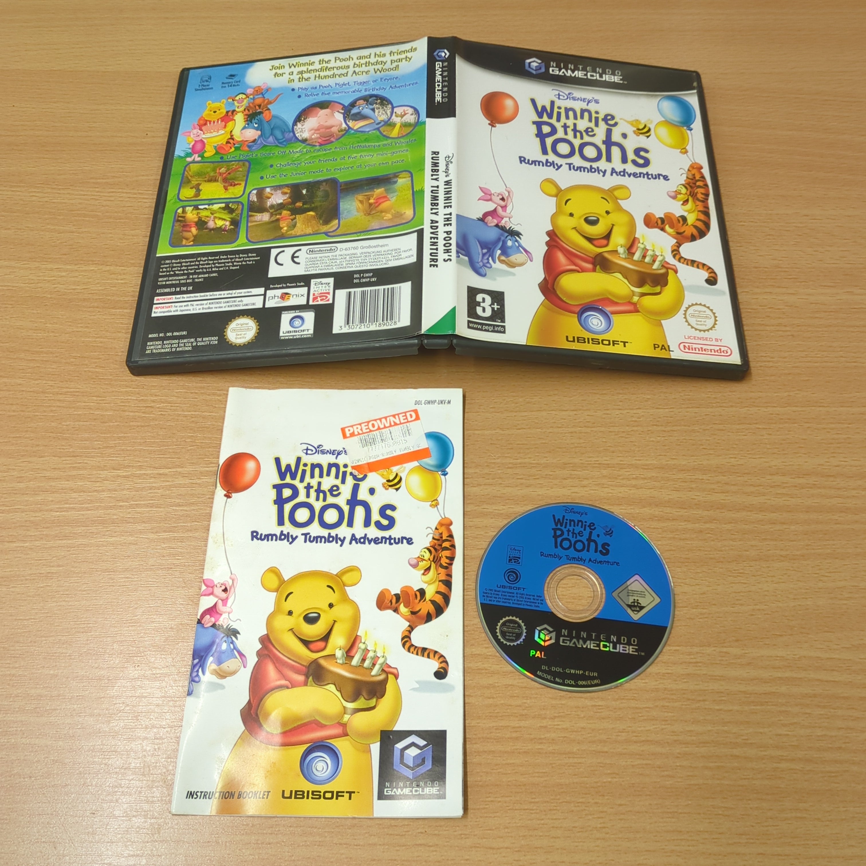 Disney's Winnie the Pooh's Rumbly Tumbly Adventure Nintendo GameCube game Disney's Winnie the Pooh's Rumbly Tumbly Adventure Nintendo GameCube game
